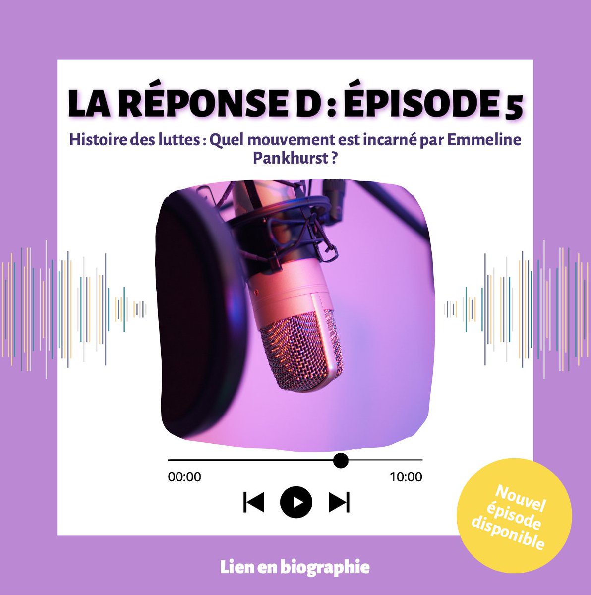 LA RÉPONSE D 🎧

Quel mouvement est incarné par Emmeline Pankhurst ? 

 👉  Pour connaitre la réponse, ça se passe ici : [shows.acast.com/la-reponse-d/h…]

#podcast #lareponsed #cultureg #quiz #culturegenerale