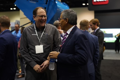HarperTurf's tweet photo. Day 1 at @GCSAAConference was all smiles!! We're ready for Day 2, swoop by and check out the Hawk and the sneak peek of our newest #HarperHawk #HarperTurfEquipment #GCSAAConference #GCSAA2023 #Florida #cleanerfasterharper #turfmanagement #turftwitter #turf #turfgoals #turflife https://t.co/CaMJ0CzCYW