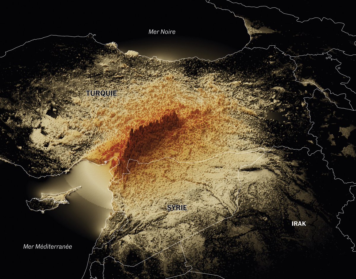 Experimenting alternative ways of representing earthquake data #maps #earthquake #USGS