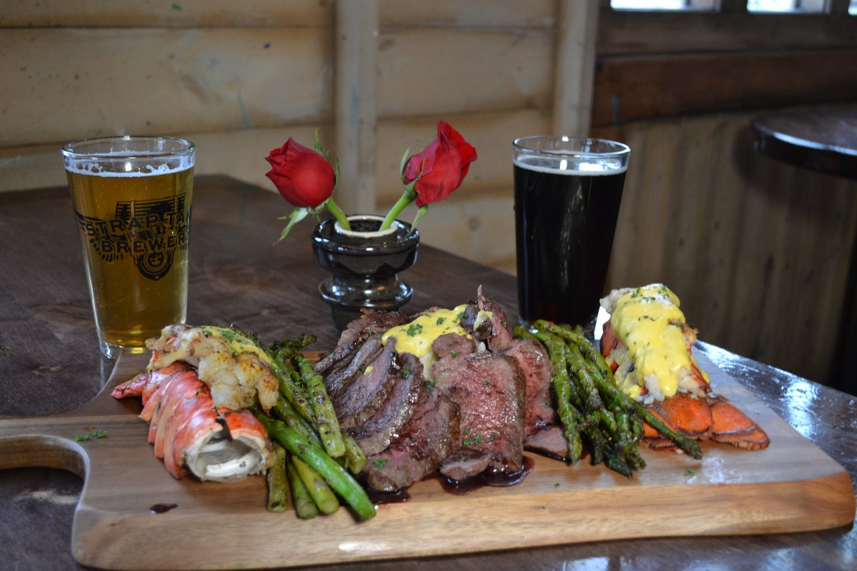 StrapTankBrewCo's tweet photo. Join us for a Valentines Day Special!

Dinner for 2, 
10oz Wagyu Beef (Red Wine reduction)
2 Lobster Tails (Hollandaise sauce)
Mashed Potatoes 
Asparagus 
Choice of desert
$100

https://t.co/9rhEn0lytA https://t.co/ux5Fqa5wlH