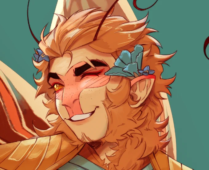 going back to reorganise my drawings folder and I found him again, I think I should actually finish this one at some point he's kinda cute 