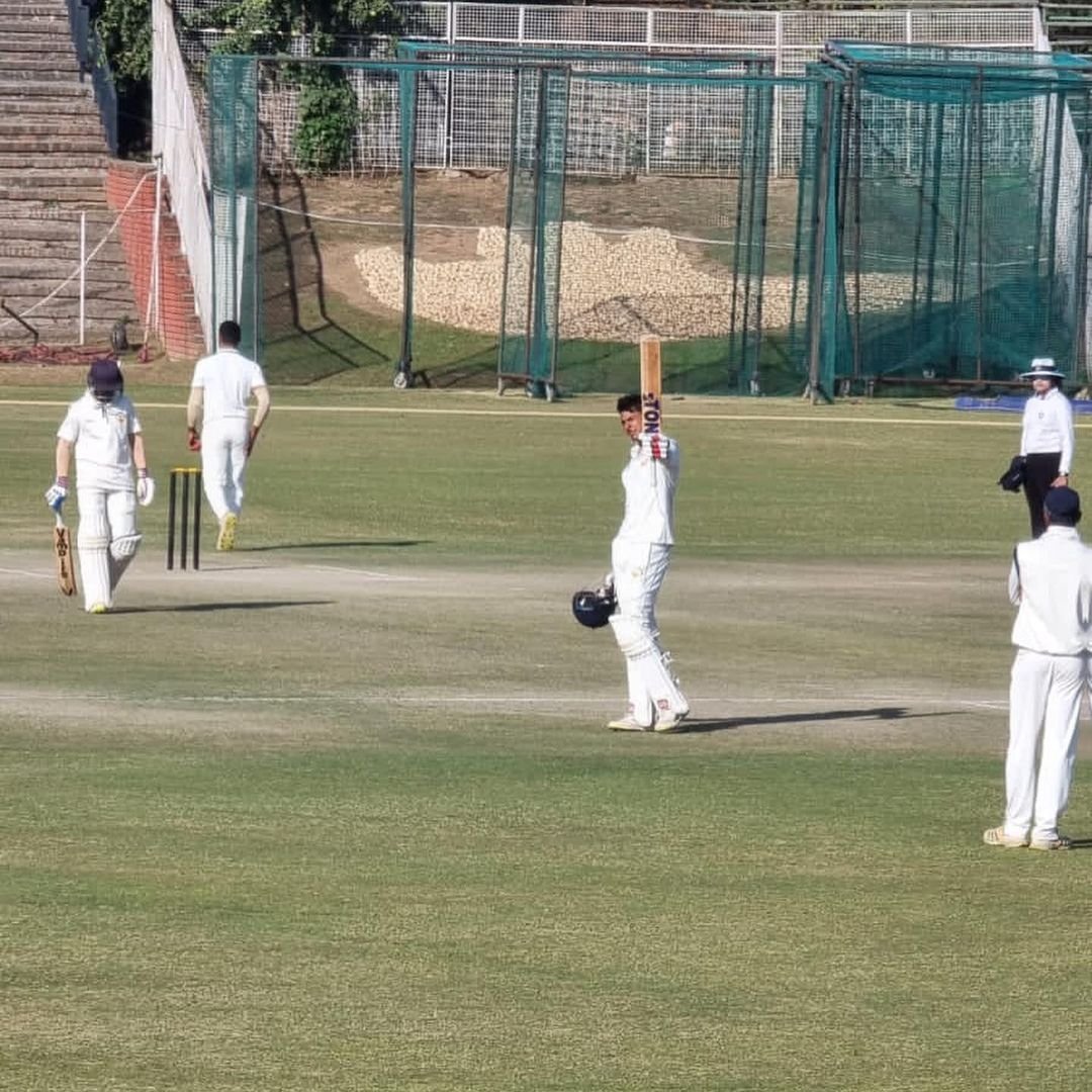 HarnoorSPannu's tweet photo. Special feeling getting to my second double hundred in the tournament. Onwards and upwards.ππ»
#cknayudutrophy
@SareenSports
#bestneverstops https://t.co/88IUG2c3s0