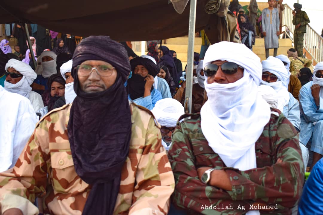 Deux figures de l'armée de l'Azawad, le col Mohamed Issa chef d'état major de la CMA à le col Mbarek chef d'état major du CSP.