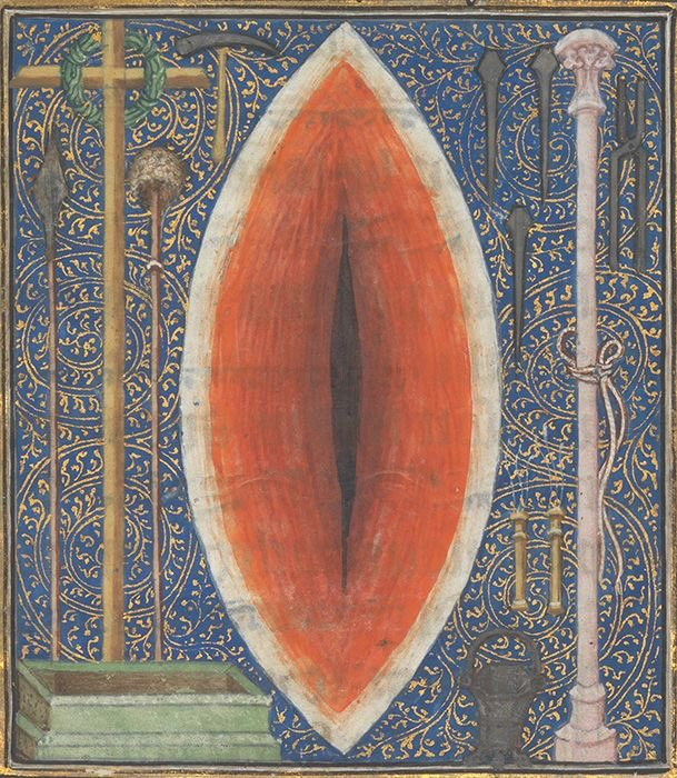 christ’s side wound, luxembourg, 14th century