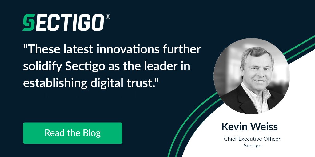 SectigoHQ's tweet photo. At Sectigo, one of our top priorities is to help IT teams with security vendor consolidation. In fact, our ongoing strategy has been built around this since 2020. Learn about our latest #CAagnostic #CLM enhancements in a blog from our CEO Kevin Weiss. https://t.co/zeVYup39Pz https://t.co/hclWHmSMoz