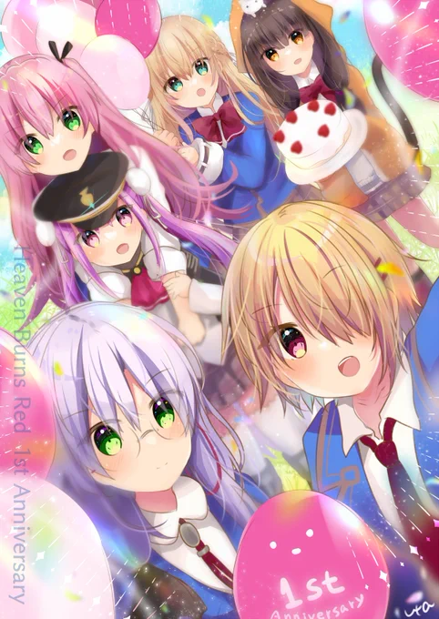 ヘブバン1周年!おめでとうございます#ヘブバン#ヘブバン1周年#hvbnFA 
