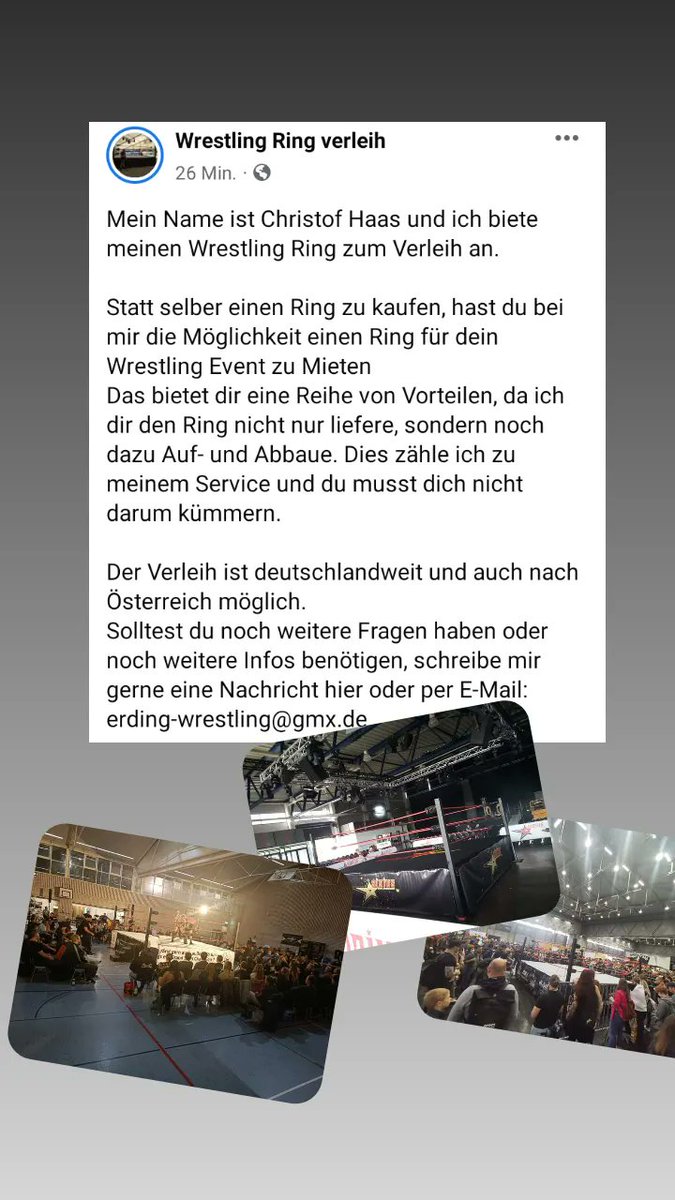 Mehr Infos auf gibt es auf  Facebook