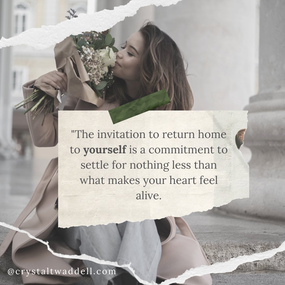The invitation to return home to yourself is a commitment to settle for nothing less than what makes your heart feel alive. Join the Self-Love Series for fun and refreshing ways to reconnect with yourself! #ValentinesDay #selfcare  wp.me/p5uaT0-7YL via <a href="/CrystalTwaddell/">Crystal Twaddell</a>