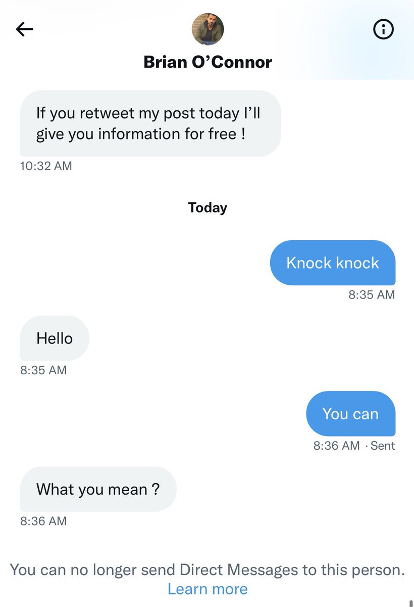 RazorSharpPicks's tweet photo. This will probably go down as one of the best knock knock jokes ever.
Dude told me he had a 10000000% guarantee winner….
#BlockedHim https://t.co/WXtEPXeUtG