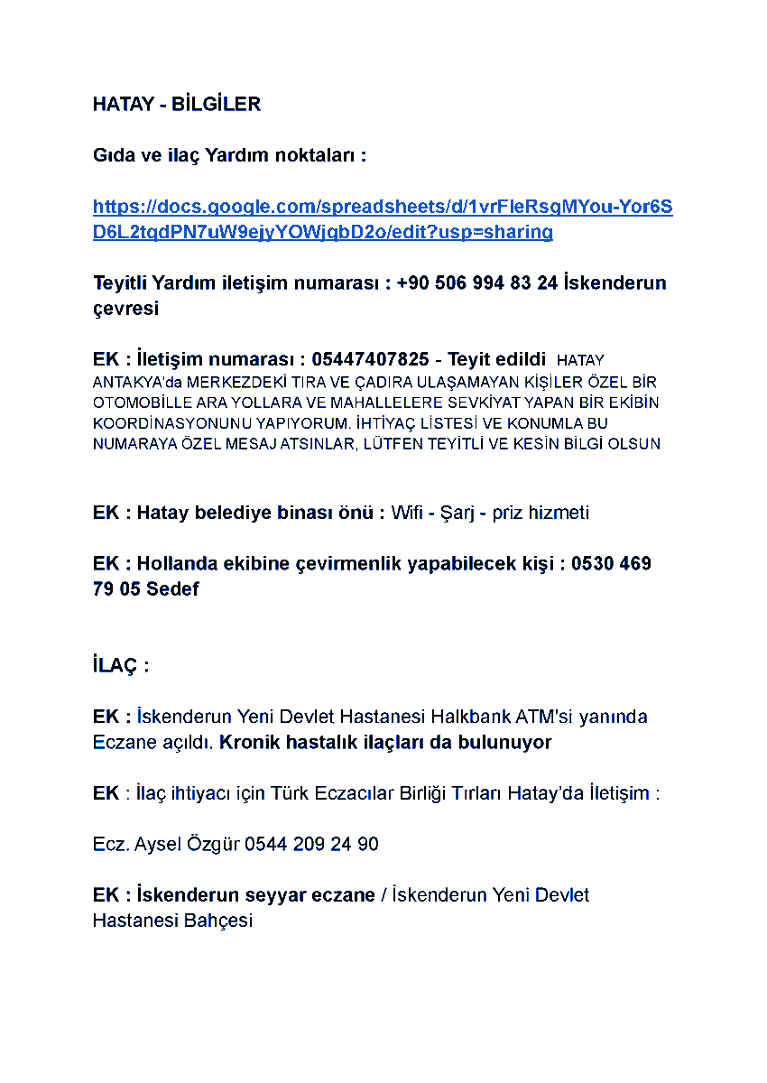 wannartcom's tweet photo. HATAY ÖNEMLİ BİLGİLER - 1 https://t.co/pYaG6rzaUC