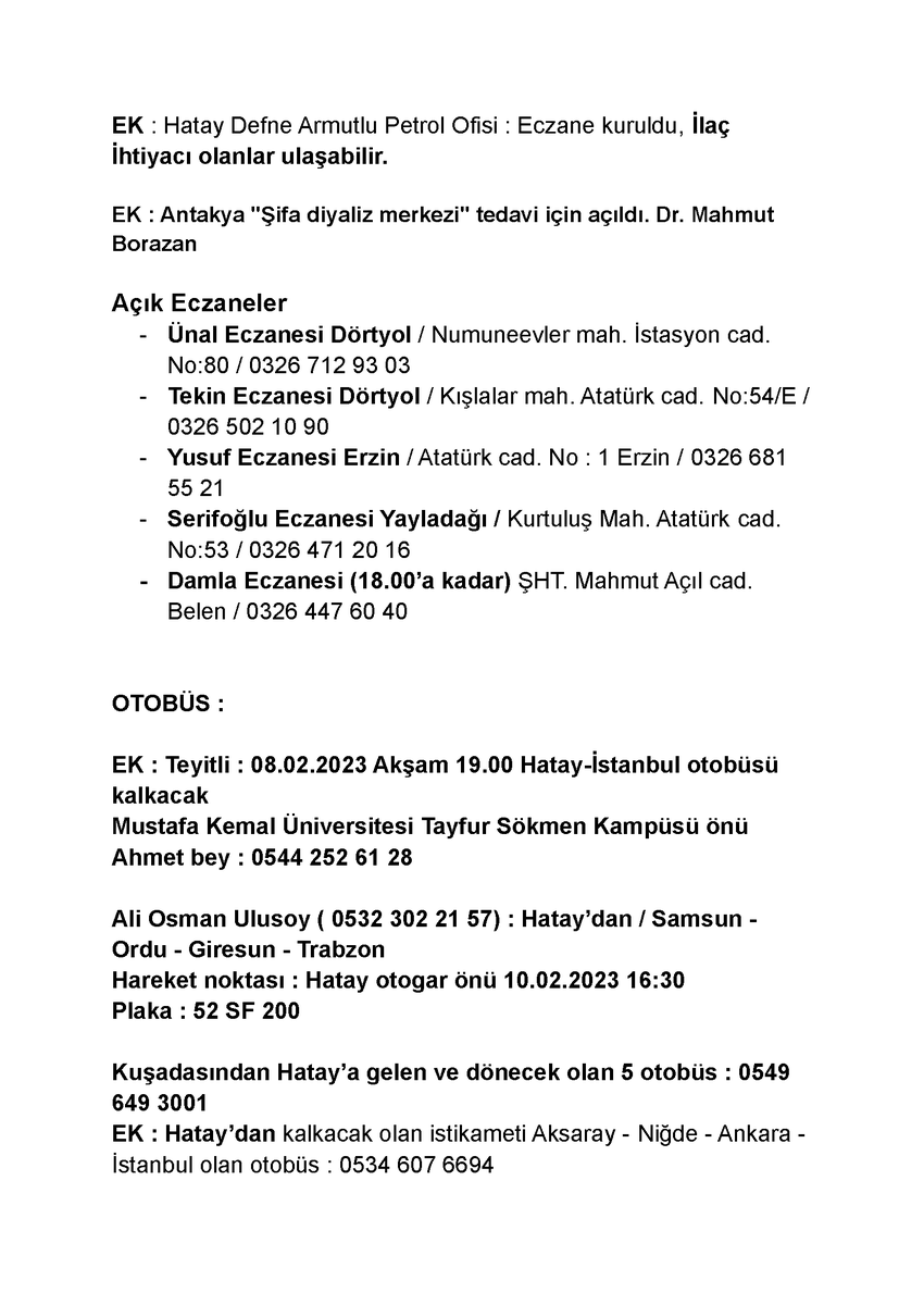 wannartcom's tweet photo. HATAY ÖNEMLİ BİLGİLER - 1 https://t.co/pYaG6rzaUC