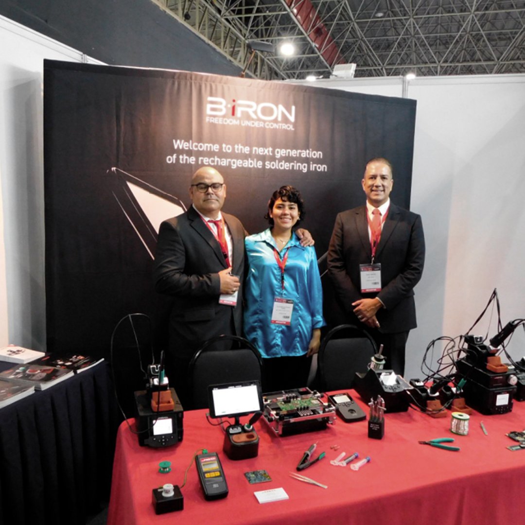 JBCTools's tweet photo. Here we are at @expomanufactura 2023!
Come visit us! 📍 Booth 1738
#cintermex #electronics #engineering #event #expomanofactura #handsoldering #JBCtools #mexico #nuevoleon #soldering #rework #solderingtools https://t.co/yjFN6HSUVJ