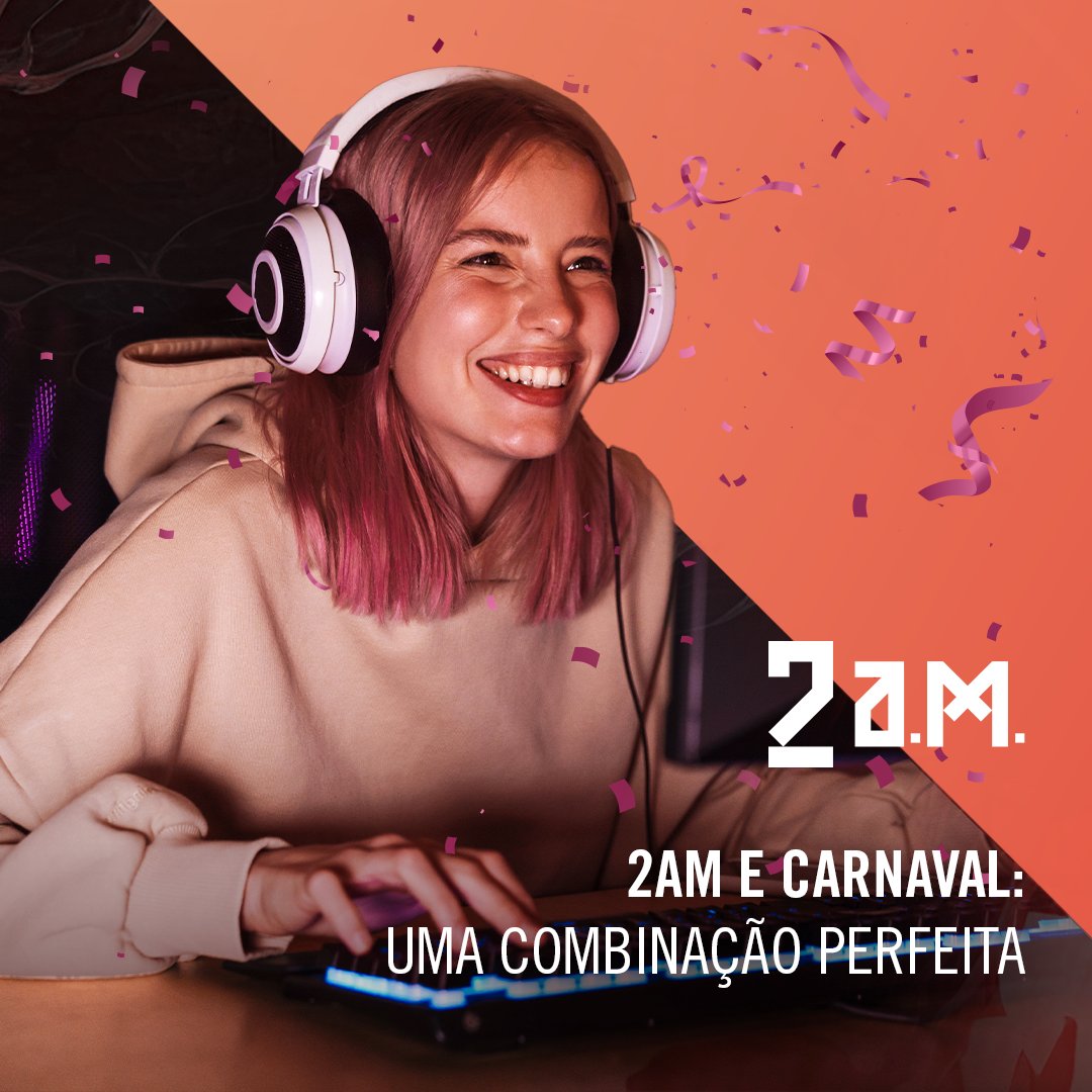 2amgamingbr's tweet photo. Não importa se você está na avenida ou jogando seus jogos favoritos, o importante é se divertir. Feliz Carnaval!

#carnaval #jogos #diversão #games #2am #folia https://t.co/K4mycup1vq
