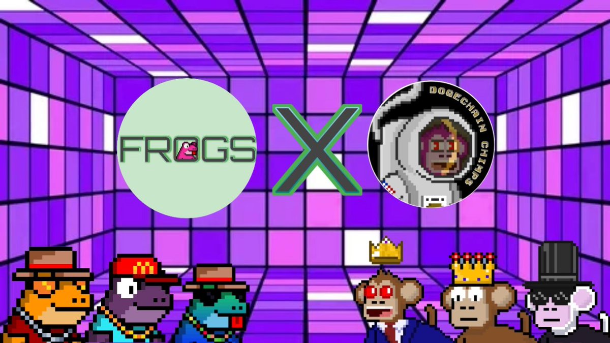 PixelsFrogsNFT's tweet photo. Hi Froggies!
We got a new Partner!!
Welcome @ChimpsDogechain!!

Chimps is a Revival Project by @imoliviant, Let's Build and Grow Together!! 💚

We’ll be giving away some FROGs and Chimps Soon! Stay Tuned!! 🐸💚 https://t.co/fOAeKV8fmu