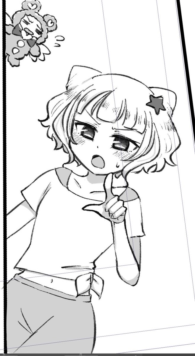 この顔描くの好きすぎるだろ 