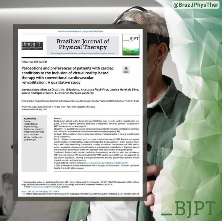 recostalonga's tweet photo. Reading Tip:

Virtual reality has been increasingly incorporated into clinical practice with the aim of innovating and being a new therapeutic strategy, allowing diversification in treatment planning.

https://t.co/ovx85Ls8K0 https://t.co/7A4wpmQHXy