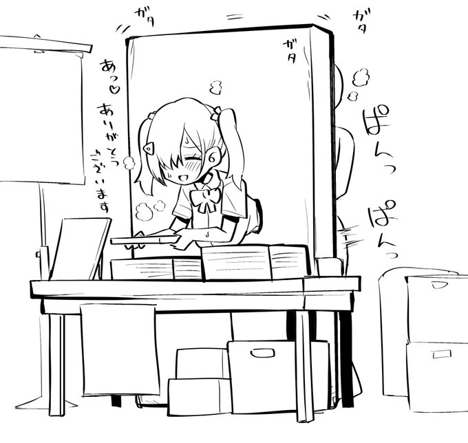 もし壁サーになれたら売り子さんに壁尻コスしてもらいたいよねイラスト 