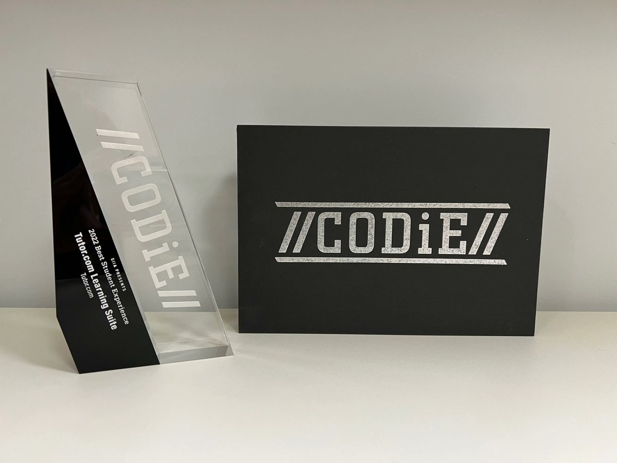 tutordotcom's tweet image. There’s no way we’d ever forget that we won the #CODiE Award for Best Student Experience last year, but…the absolute best reminder has arrived at our New York office! 😍

Thank you, @CODiEAwards!