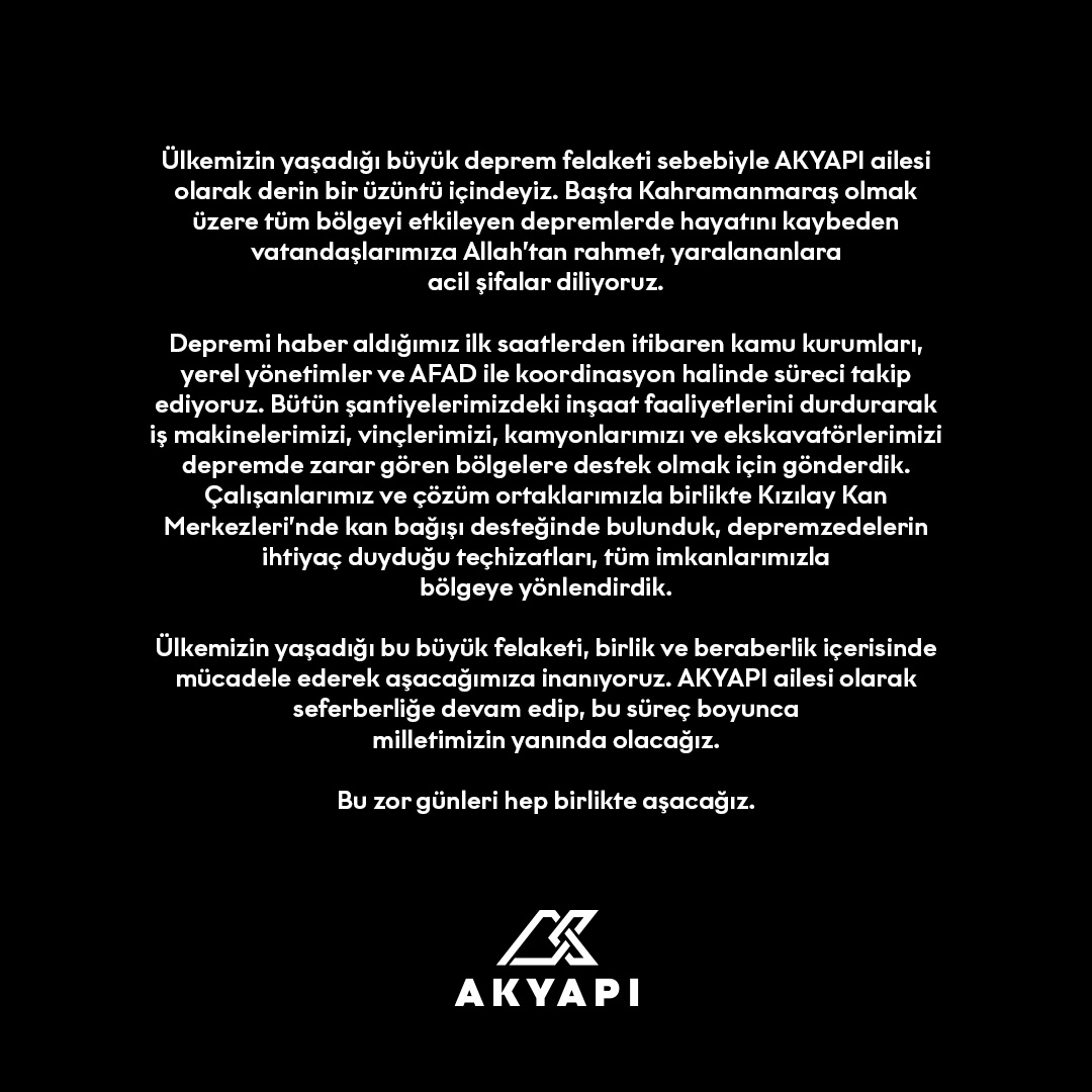akyapi_'s tweet photo. #GeçmişOlsunTürkiye #BirlikteAşacağız https://t.co/cFcS5wDfEj