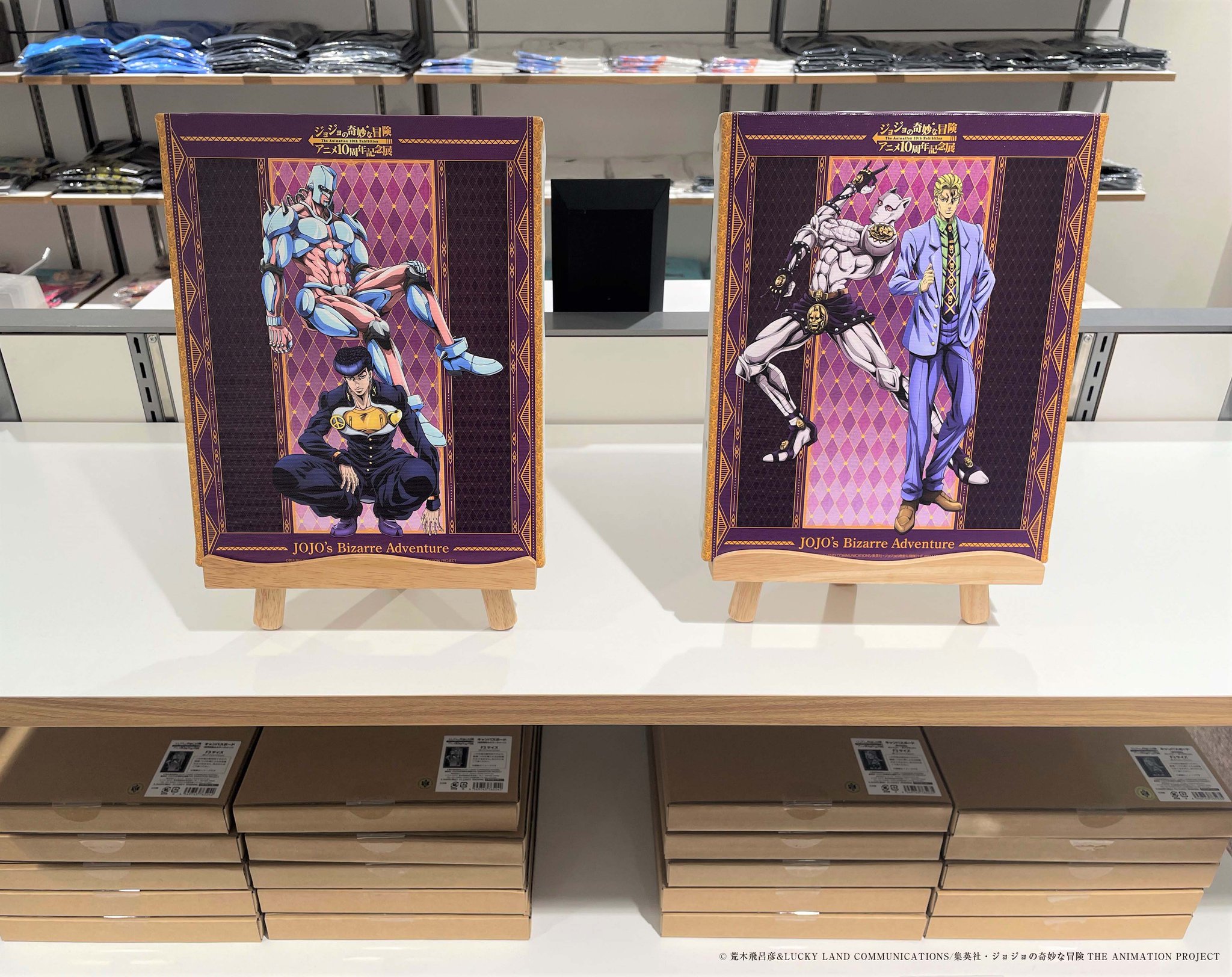 「完全未使用」ジョジョの奇妙な冒険１０周年記念展キャンパスボード　札幌市限定 ジョジョの奇妙な冒険 アニメ10周年記念展 キャンバスボード