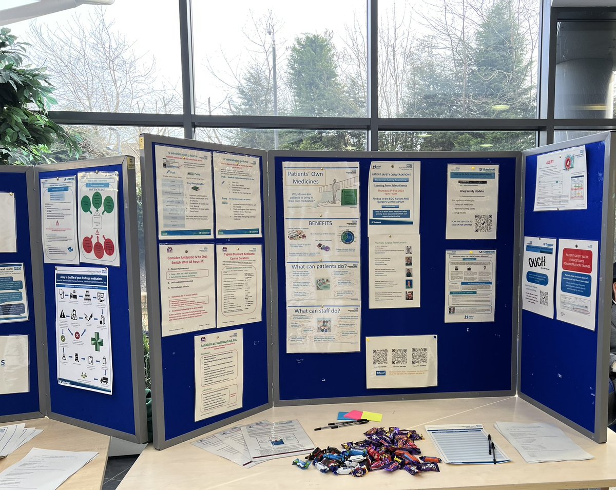 Come and visit us today 1pm- 4pm! We are in Surgery Centre Atrium! All welcome! We’ve got things all medicine safety going on! 🧡💙 #Feedback #haveyoursay