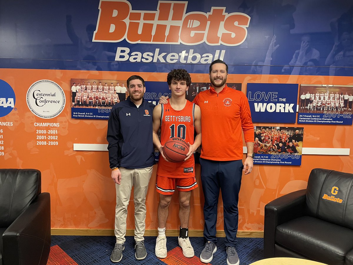 Congrats to our guy, Nick Losada (GSB ‘23) on his commitment to <a href="/GburgMBB/">Gettysburg Men's Basketball</a> … Nick’s a fierce competitor, a leader, playmaker and great teammate. He’ll be an immediate impact for the Bullets! Good luck Nick! 

<a href="/NickLosada/">nick losada</a> 
<a href="/CoachBJDunne/">B.J. Dunne</a> 
<a href="/coach_elberg/">Evan</a> 
<a href="/PrepHoops_NJ/">Prep Hoops New Jersey</a> 
<a href="/NJHoops/">NJ Hoops</a>