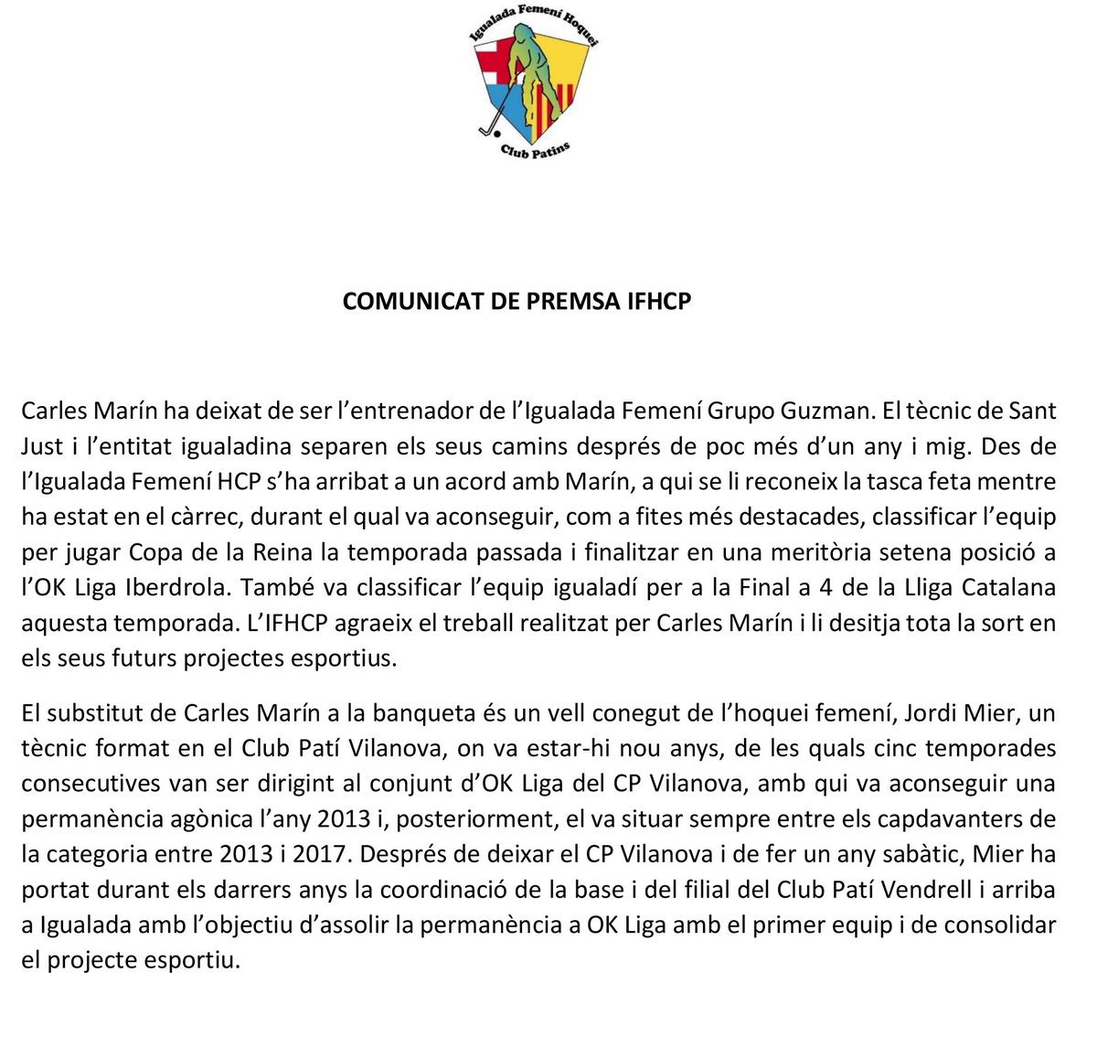 Igualada Femení HCP tweet media