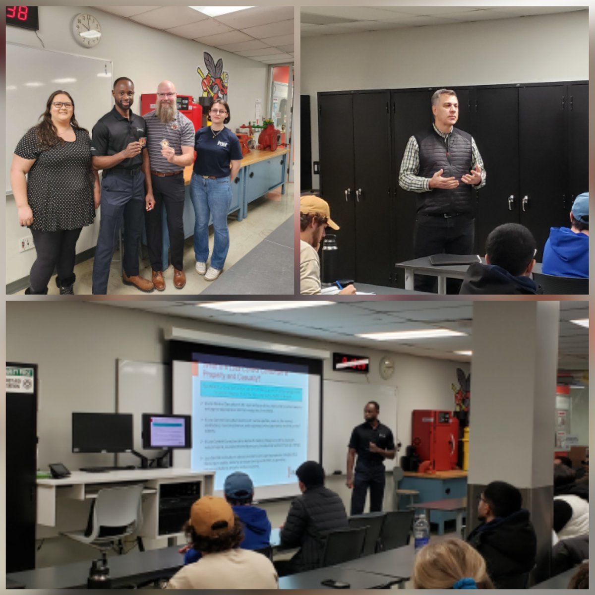 SenecaFire72's tweet photo. #ICYMI First #FirePanel guest presentation of the winter semester.

Thank you Intact Ins for sharing the morning our students.

Great to hear about your experiences &amp; the internship program that is targeted for Seneca College Fire Protection students. #senecaproud #senecafire50th https://t.co/QaO29MZEzA