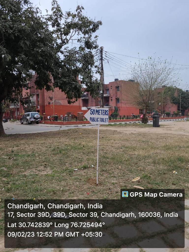 MCChandigarh's tweet photo. Now it's easy to locate your nearby Public Toilets

Chandigarh gets new signages for Public Toilets

@SwachhBharatGov 
@SwachSurvekshan 

#MissionSwachhChandigarh
#SwachhSurvekshan2023Chandigarh
#UseToilets #KeepHygiene https://t.co/DVBfU26N4s
