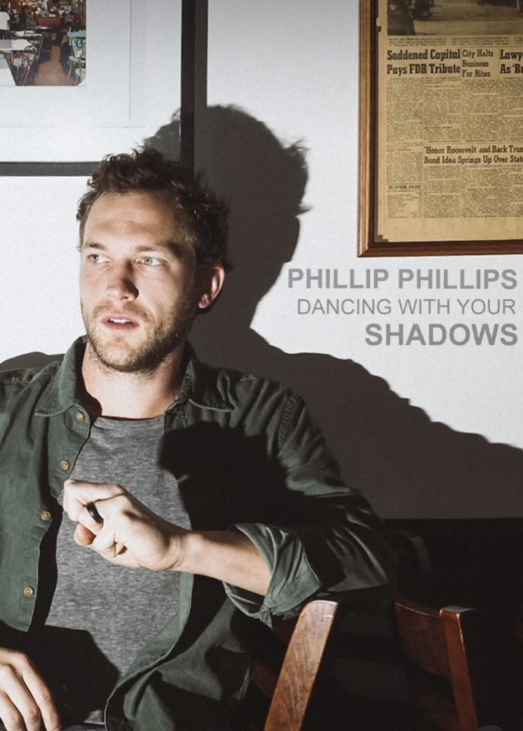 PhillPhillcom's tweet photo. TONIGHT-NEW SONG. Are you ready??#PhillipPhillips
#DancingWithYourShadows
@phillips https://t.co/683gOiLpTz