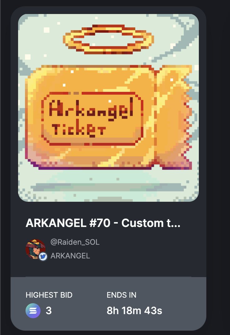 AAAAAAA

IT'S AUCTION DAY AND I'M VERY EXCITED TO WORK WITH THE WINNER ON HIS *CUSTOM* ARKANGEL 🤯

also gm ☕️