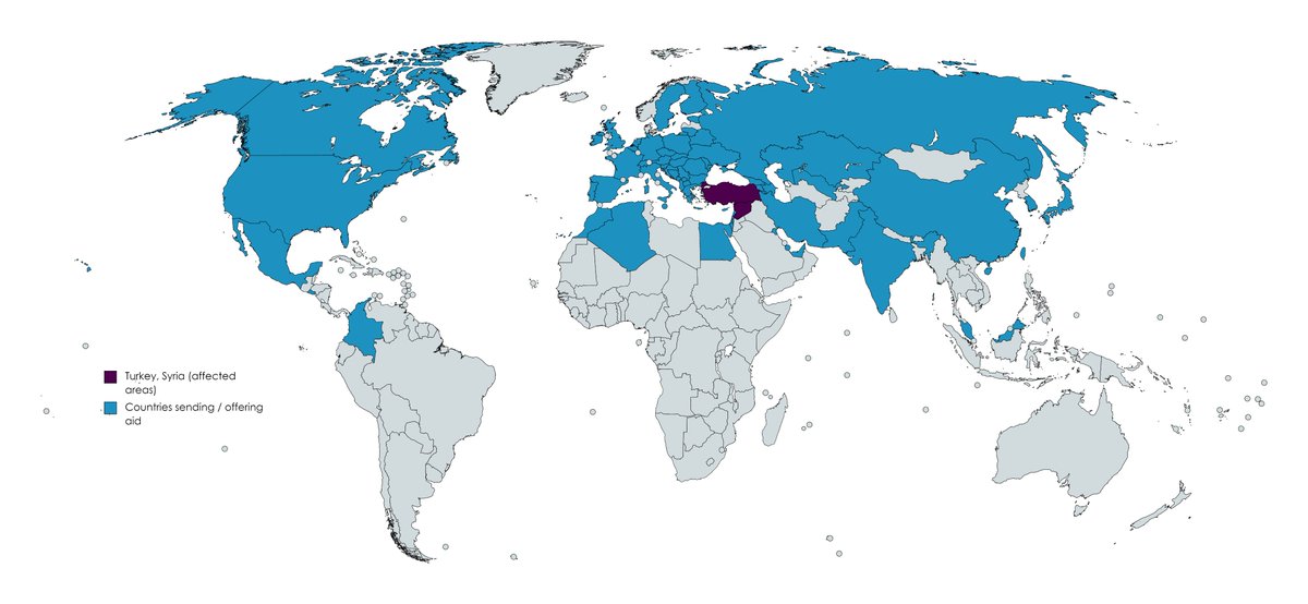 OnlMaps on Twitter "Countries that have sent or offered help to Turkey