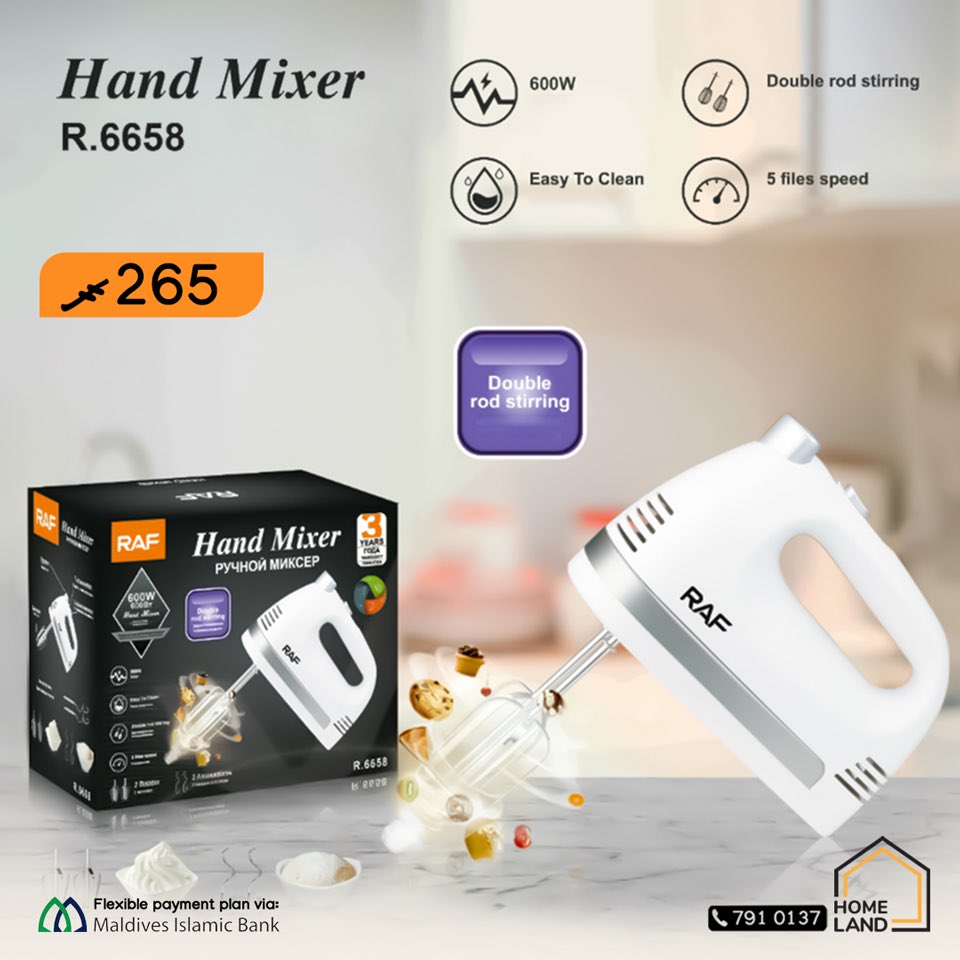 HomelandMv's tweet image. Homeland ROADHA Sale 🔥🔥
Hand Mixer/ Blender 
For Free Delivery viber us at 7910137

#Roadhasale #handblender  #homelandmv