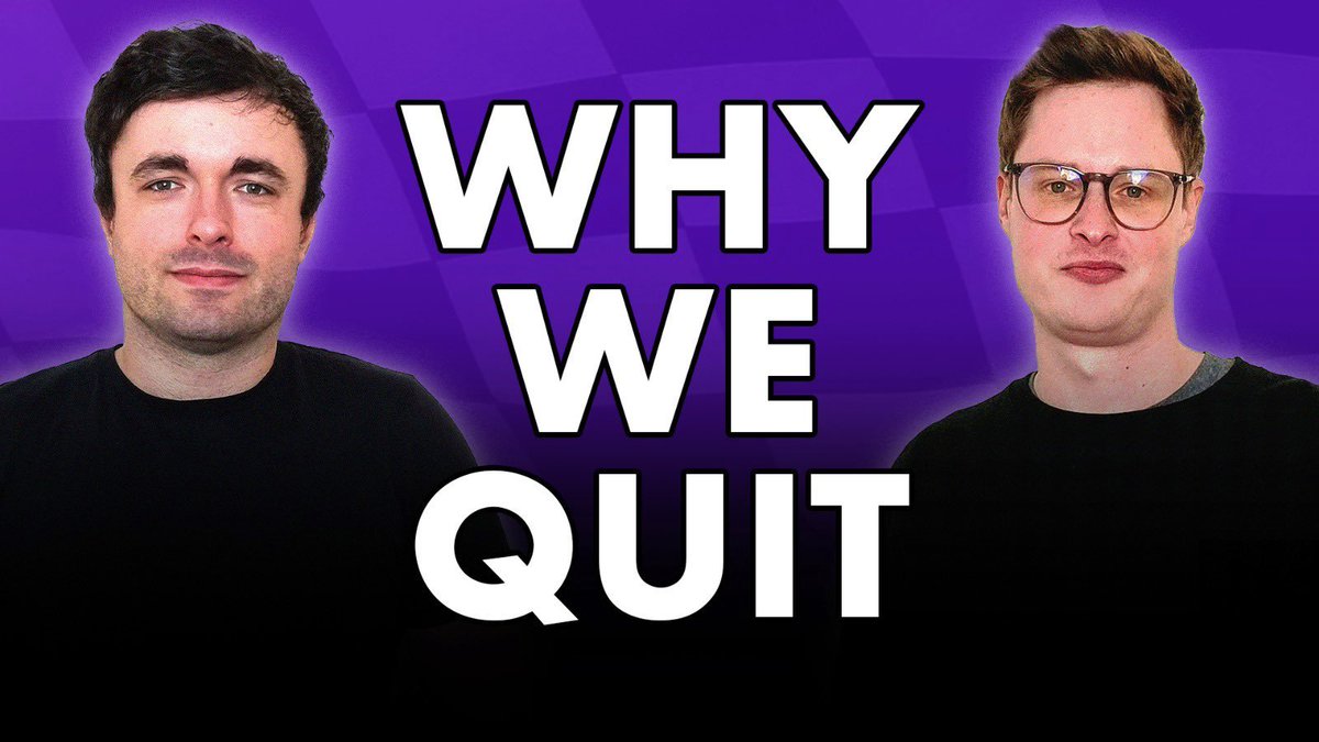 MattP1Gallagher's tweet photo. NEW video 👀

Why we quit our DREAM job at WTF1

🎥 https://t.co/k9ii3BOj34 https://t.co/KQChbAVQGn