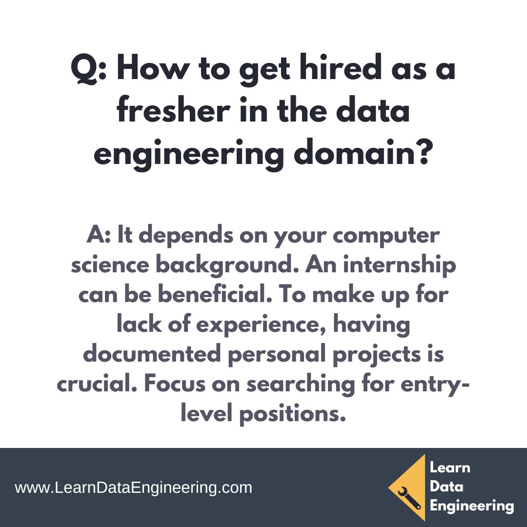 andreaskayy's tweet photo. Data Engineering Q&A - Education & Jobs
This is one of the most frequently asked questions from my Instagram community.
Do you have any recommendations based on your own experience as freshman? π§
#dataengineer #dataengineering #dataengineeringjobs #dataengineeringqanda https://t.co/jOIGyIiRVM
