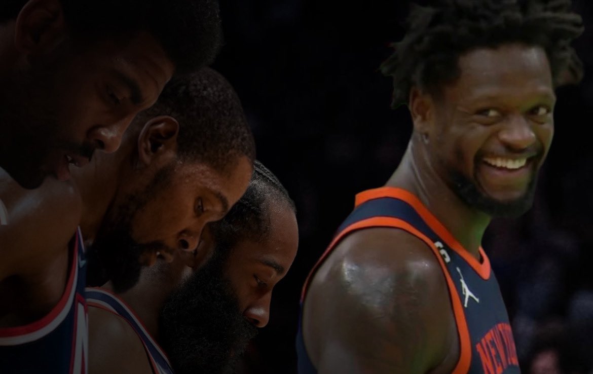 mo77985514's tweet photo. Kyrie Irving, Kevin Durant, &amp; James Harden all got traded before Julius Randle 😂😂😂 https://t.co/dedbIymtTT