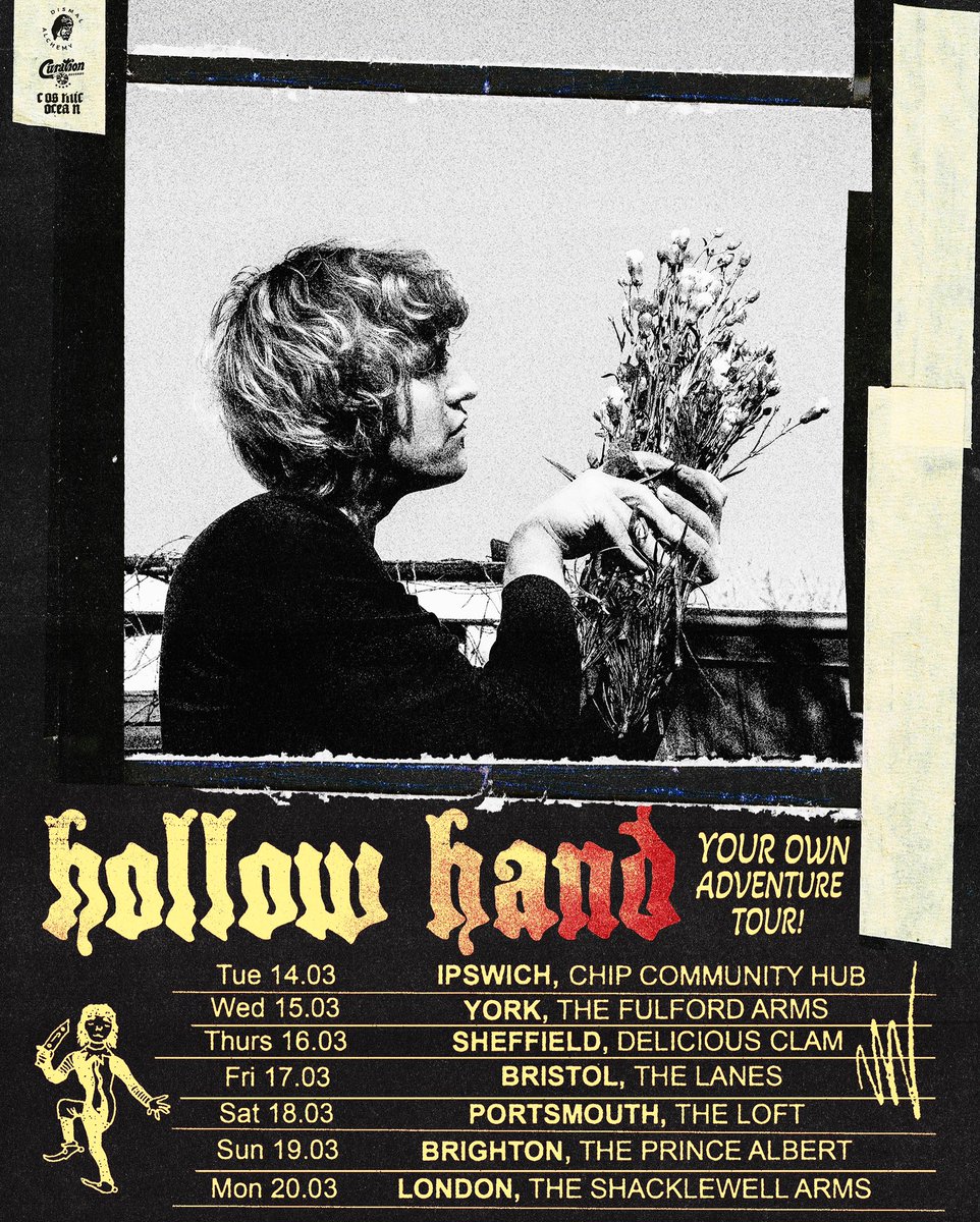 Two new dates added, see you in the pit. 🗝🎭

Tickets here: linktr.ee/hollowhand

Also if anyone needs fire graphics for March, DM me.