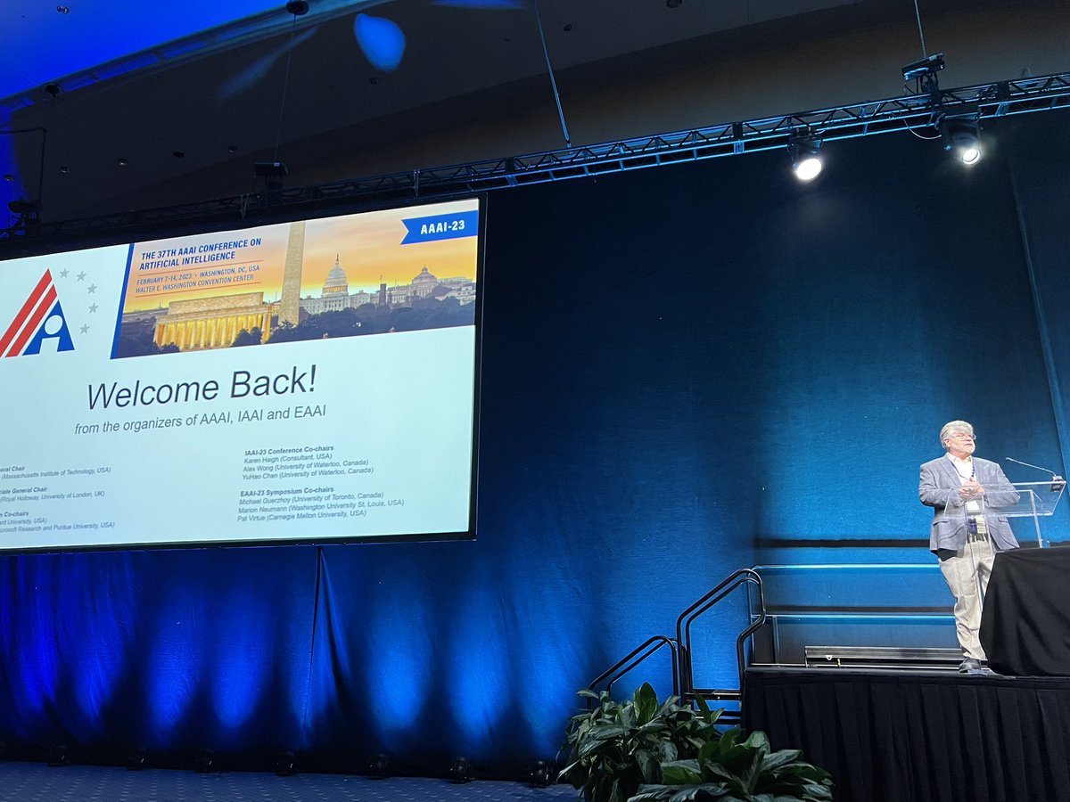 We are so excited to introduce our technical program at AAAI-23, which starts this morning. We are back in person! Great to see so many people in Washington DC.
#AAAI #AAAI2023 #AAAI23
