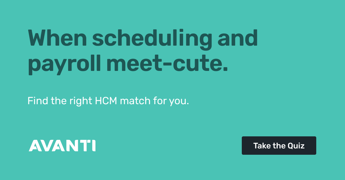 Avanti Software on Twitter "With integrated time & payroll, everything