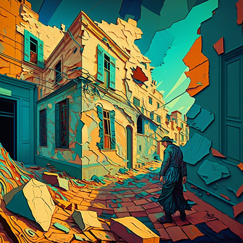 nitishsarkar's tweet image. Devastated by the earthquake that struck #Turkey and #Syria. Our thoughts are with those affected. Let&apos;s come together and support the relief efforts by raising funds and sending aid. #SupportTheAffected #PrayForTurkey #PrayForSyria #midjourneyV4 #TurkeySyriaEarthquake