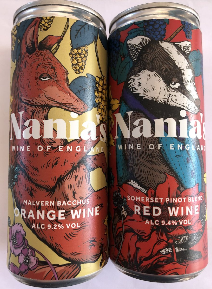 Picaroons Captain Fly &amp; Hornigold of Zanzibar approve of the great cans designed by <a href="/LucasAntics/">Alex Lucas</a> for <a href="/NaniasVineyard/">We make English wine, in cans 🍇</a>... What would the Picaroons drink?

(&amp; yes there are 500+ vineyards in England!)