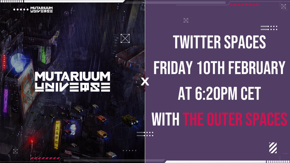 PlayMutariuum's tweet photo. 🎁🎉 Care for a shot at 1x Citizen #NFT 🎉🎁

1️⃣ Follow @CasaDeLunaNFT @InvisibleEnemie @PlayMutariuum 🤝
2️⃣ ❤️ + ♻️ + tag 4 frens 🎊
3️⃣ Be in the spaces down under 🥳

#PlayEarnInvest #Mutariuum #MegaSpace

➡️ https://t.co/rQfsCmfglJ ⬅️ https://t.co/8rqHjOXPdd