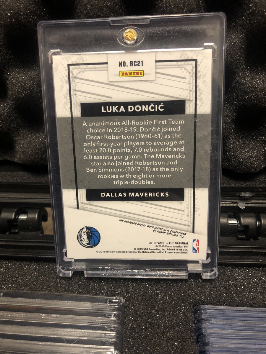 bobbbbbbi's tweet photo. @stokesboyscards @sports_sell @SportsSell3 @TonysCards @CardboardEchoes @HobbyConnector Luka /25 $300 tv https://t.co/wts2cppMii