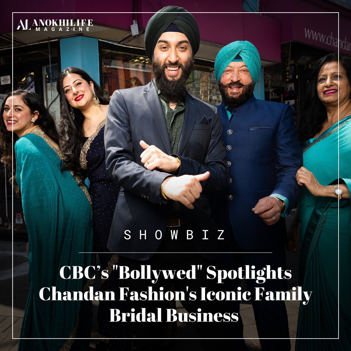 CBC’s 'BOLLYWED' SPOTLIGHTS CHANDAN FASHION'S ICONIC FAMILY BRIDAL BUSINESS 

✍️: Matthew Currie
📸 @cbcgem 

—
🔴 FULL STORY: anokhilife.com/showbiz-chanda…
—

#Showbiz #ChandanFashion #ChandanSingh #Familybusiness #bridal #bollywood #CBC #Bollywed #docuseries #shoplocal #littleindia