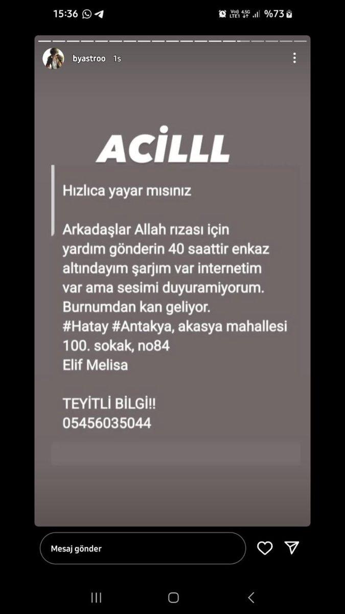 F_Bulut56's tweet photo. Yaşıyorlar yardım https://t.co/1LOV9M6GqN