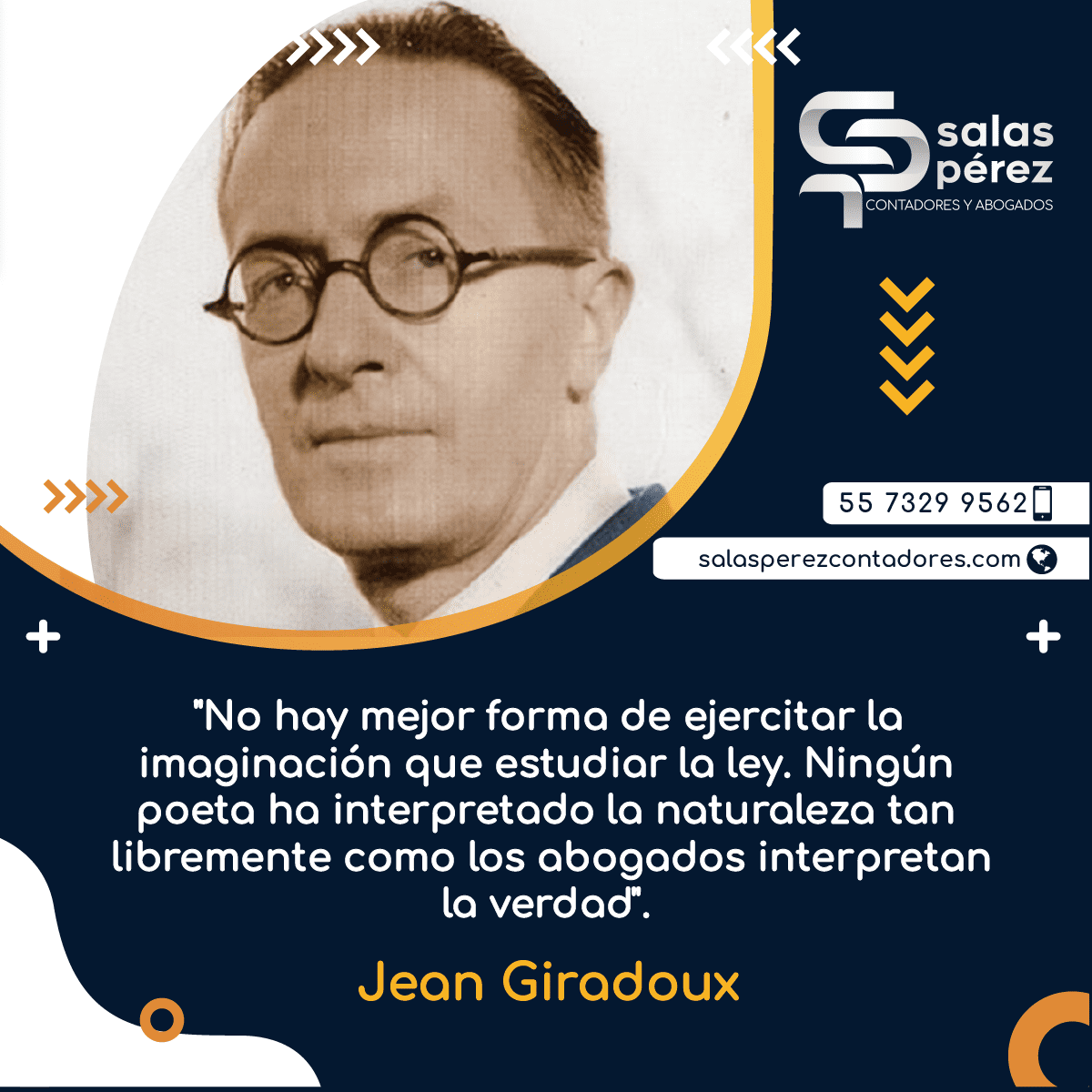 SalasContadores's tweet photo. La ley, a pesar de ser algo de caracter establecido, normativo y de autoridad, tiende a verse con subjetitividad. Es el abogado quien asume la Ley como una verdad y ejerce en cumplimiento de ella. ⚖️🏅

¡Comparte con tu abogado favorito! https://t.co/2HP01YuF8g
