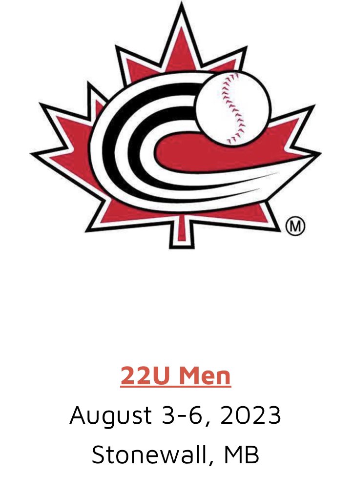It’s official your 22U All-Stars are heading west!

The 22U Baseball Canada National Championships will be held in Stonewall, Manitoba Aug 3rd-6th

Spring Training continues every week if your interested be sure to reach out gianmartinson@gmail.com