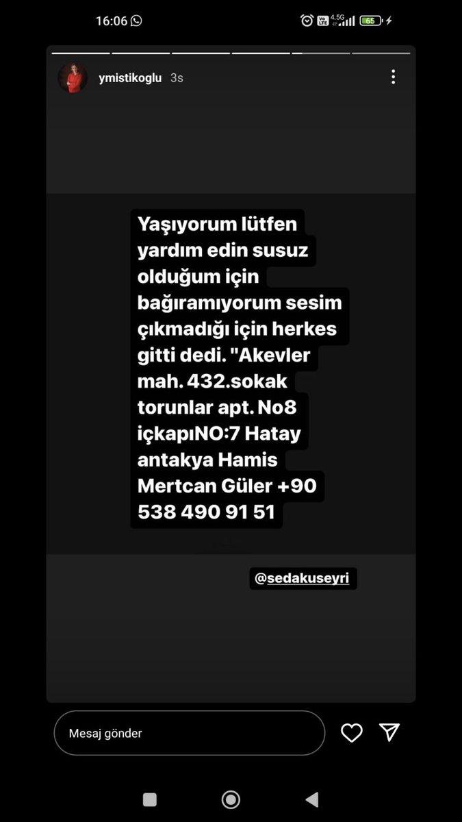 F_Bulut56's tweet photo. @haluklevent @ahbap @AFADBaskanlik yardımmmm https://t.co/VunYz9AoHS