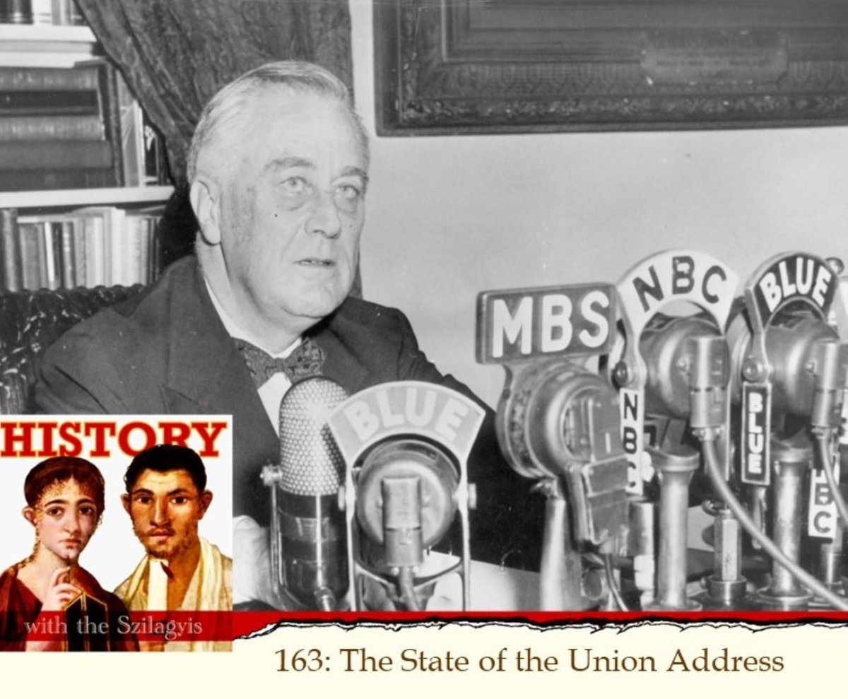 New #HistoryWithTheSzilagyis! 

@TheGoddessLivia explains the background of the #StateOfTheUnion Address .

Listen (& subscribe) here spreaker.com/user/bqn1/hwts… or wherever your podcasts are served. 
Read it here: historywiththeszilagyis.org/hwts163 
#History #sotu2023 #HistoryYouCanTrust