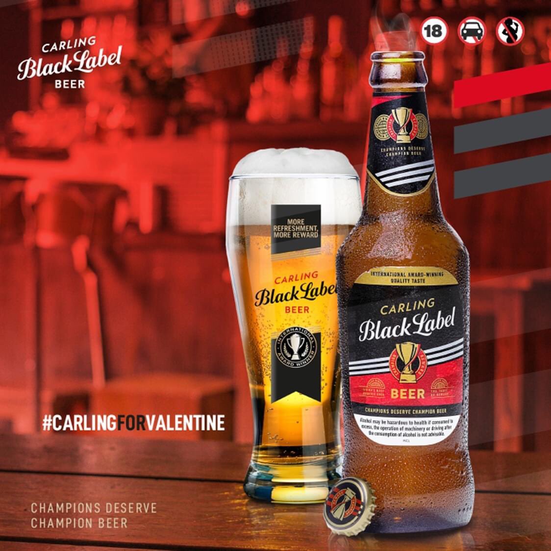 CBLZimbabwe's tweet photo. Giving away two cases of Carling Black Label to two lucky winners for Valentines day.

Tell us two reasons why you love your darling Carling. The 2 sweetest comments will be selected as our winners.

#CarlingForValentine https://t.co/pY11QAKOw8